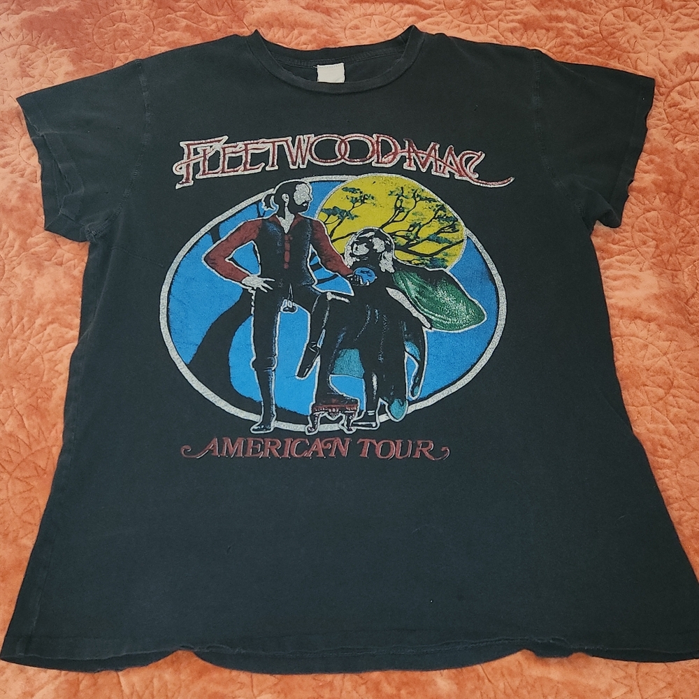 Madeworn Fleetwood Mac Graphic Band Tee Distressed sz Med fits M/L - Picture 4 of 16
